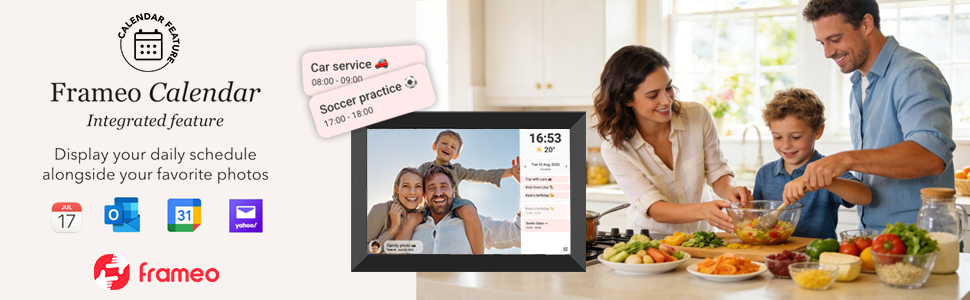 32GB FRAMEO 10.1 Inch Smart WiFi Digital Photo Frame