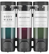 Shower Soap Dispenser Wall Mounted No Drill Shampoo Dispenser for Shower Wall Shampoo and Conditi...