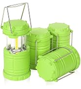 SEAMAGIC 4-Pack Mini LED Camping Lanterns, Portable Camping Lights, Outdoor Tent Lights, Essentia...