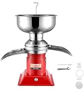 VEVOR Milk Cream Separator, 100L/h Output Cream Centrifugal Separator, 304 Stainless Steel Milk S...