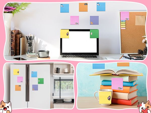 cat sticky notes