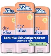 Dry Idea Womens 72HR Clear Gel Antiperspirant Deodorant, Calm Cucumber 3pk | Clear gel deodorant ...