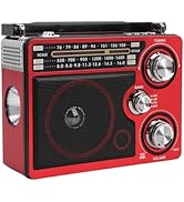Full Band Portable Shortwave Radio, AM FM SW LW World Band Radio DSP Good Reception Radio, Shortw...