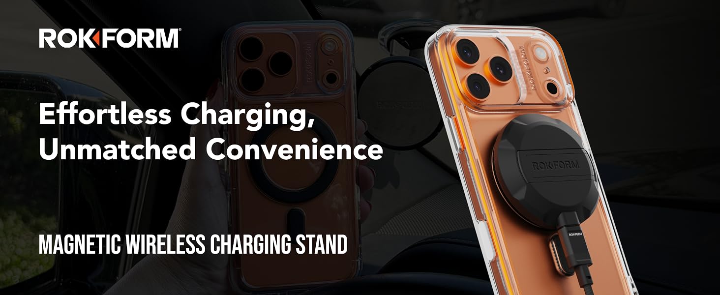 Rokform charger; rokform wireless charger; magsafe charger; rokform accessories; magnetic charger
