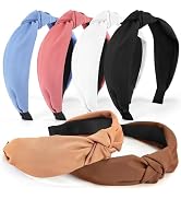 DiyJibb Headbands for Women Girls - 6PCS Stylish Top Knotted Headbands - Knotted Headband For Wom...