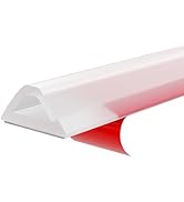 Shower Threshold Water Dam Barrier – 67in Self-Adhesive, Waterproof, Flexible Silicone, Customiza...