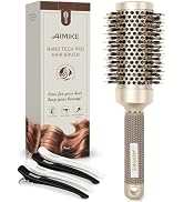 AIMIKE Round Brush for Blow Out, Medium Round Hair Brush Nano Thermal Ceramic & Ionic Tech, for B...