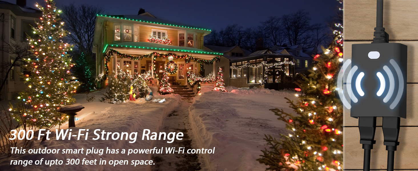 outdoor smart plug strong range