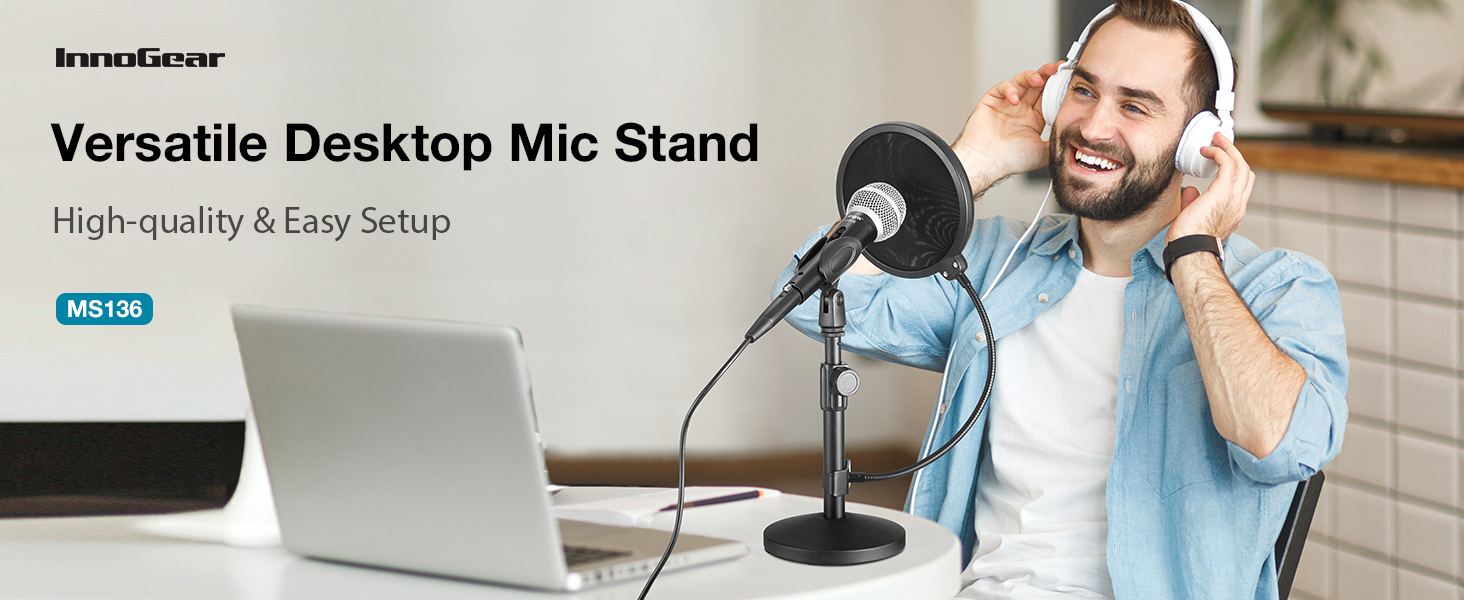 mic stand desk