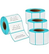 Jewaytec Thermal Labels 4 Rolls Printer UPC Sticker 1.9"x1.1" (50X30 mm) | Thermal Label Sticker ...