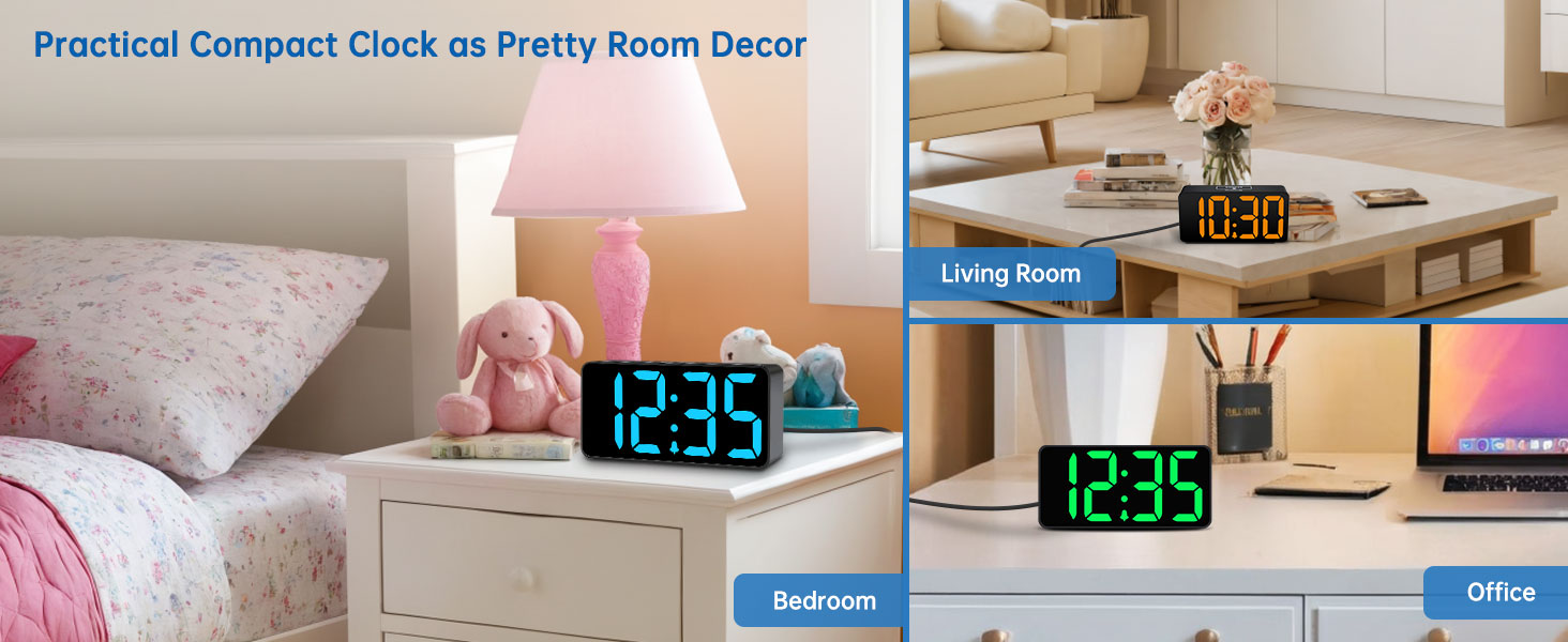 digital clocks for bedrooms