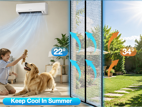 Transparent screen door