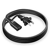 SLLEA AC Power Cord for KENIC KE-01P E155176 7A 125V 2 Prong Polarized Square Round Plug