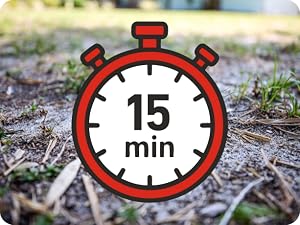 Red stopwatch with 15 min.