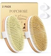 POPCHOSE Dry Brushing Body Brush, Natural Bristle Dry Skin Exfoliating Brush Body Scrub for Flawl...