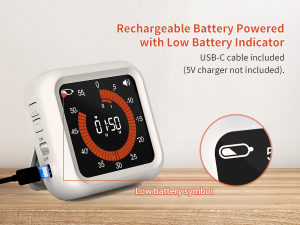 rechargable digital timer