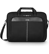 Targus Classic Slim Laptop Bag - Ergonomic Briefcase and Messenger Bag - Spacious Foam Padded for...