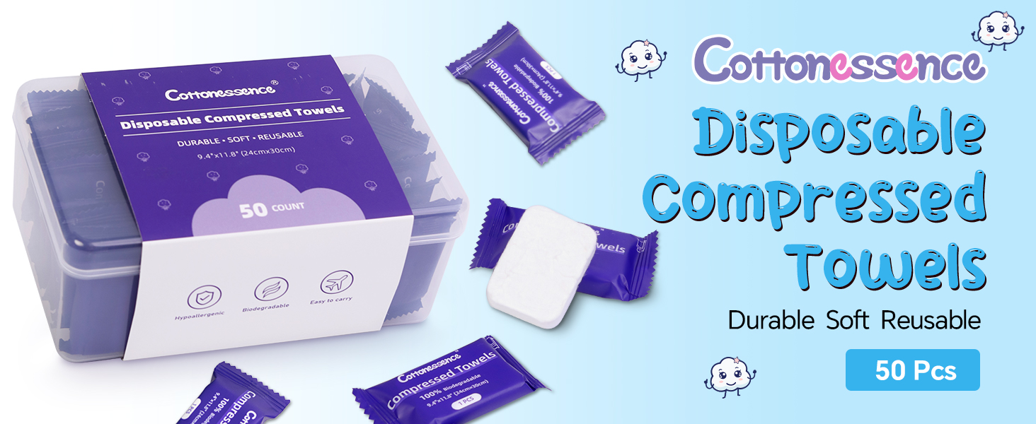 Premium Compressed Towel (50-Pack)