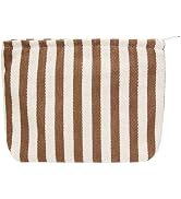 PAZIMIIK Makeup Bag Large Cotton Zipper Pouch for Purse Travel Canvas Make Up Organizer for Women...