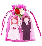 Enfain Wedding Couple USB Flash Drives 2 Pack (64GB) – Bride & Groom Design, USB 3.0 Thumb Drives...