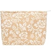 PAZIMIIK Makeup Bag Large Cotton Zipper Pouch for Purse Travel Canvas Make Up Organizer for Women...