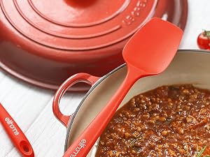 christmas gift, kitchen gift, silicone spoon, cooking spoon, silicone spatula