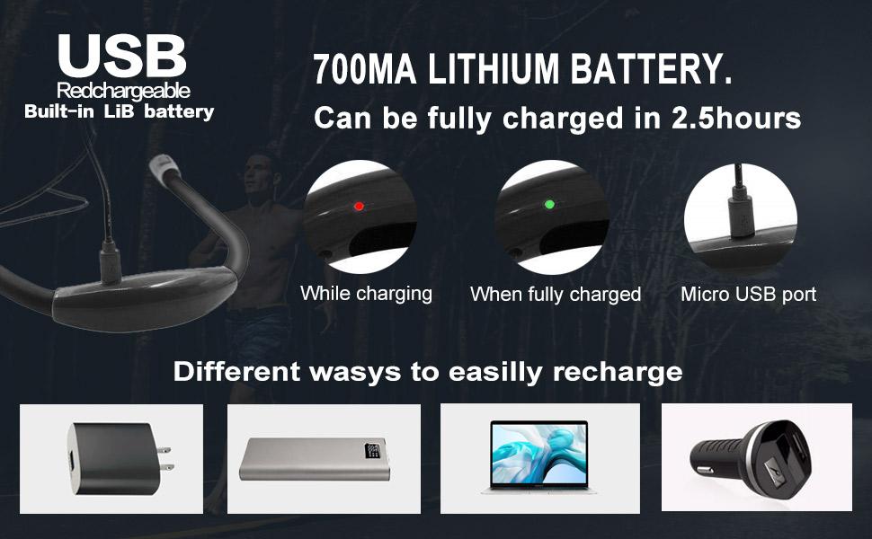 Rechargeable LED Light---Black