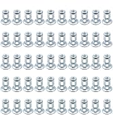 UTALIND 50 Pack M5 Expansion Screw Petal Metal Nuts, Fixings Dowels Assembly Rivnut Hollow Wall A...