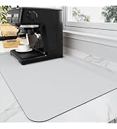 HotLive Coffee Mat - Coffee Bar Mat for Countertops | Coffee Bar Accessories Fit Under Coffee Mak...