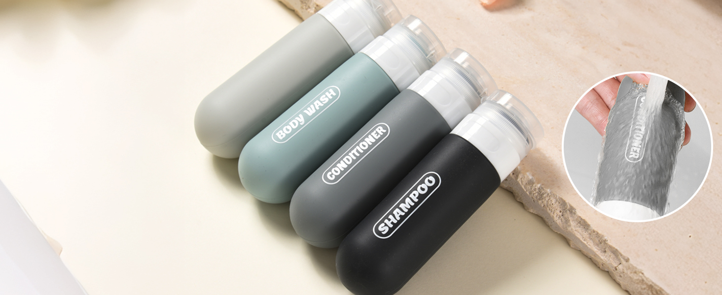 silicone travel bottles