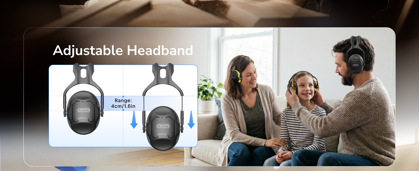 Noise Reduction Ear Muffs, Ear Protection Noise Cancelling Headphones Hearing Protection Earmuffs