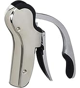 Stainless Steel Wine Opener Compact Vertical Corkscrew Wine Bottle Opener with Foil Cutter