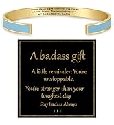 Roe Dolph Badass Gifts for Women Badass Girl Gang Bracelet Best Friend Bangle Bracelet Birthday B...