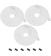 Yiliaw 3 Pack 5M 16.4ft RGB Extension Cable LED Strip Connector 4 Pin Soldless Strip Jumper Cable...