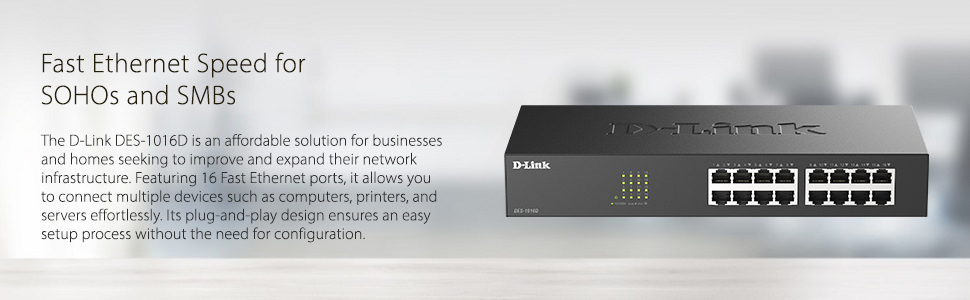 Fast Ethernet Speed for SOHOs and SMBs