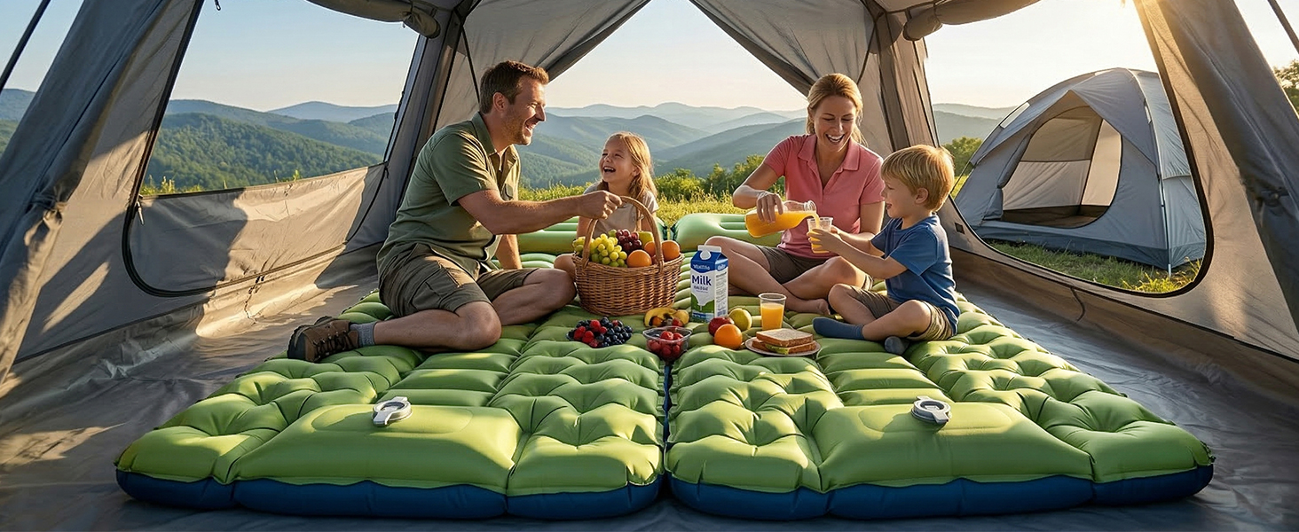 Camping mattress for tent floor, moisture-proof base, standard tent footprint, waterproof foundation