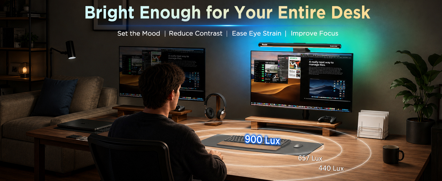 Bright and Even 900 Lux Center Illumination