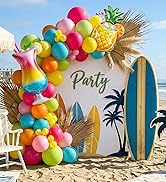 Rainbow Balloons, Pineapple Tropical Drink Foil Balloons