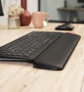 CHERRY PALMREST Ergo, Extra-Wide Ergonomic Wrist Rest, Compatible with Any Keyboard, Extendable F...