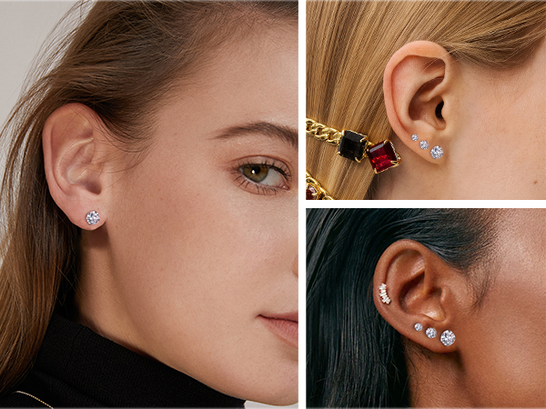 steel earrings for women