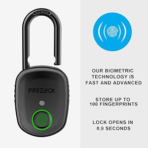 Fingerprint padlock with key backup