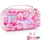 HYPERCASE Cute Pink Switch Carrying Travel Case, Portable Anime Switch NS/OLED Console & Acceesor...