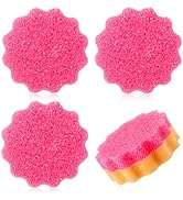 FillTouch 3 Pcs Dual Sided Scrub Sponge Multi Functional Cute Temperature Sensitive Non Scratch D...