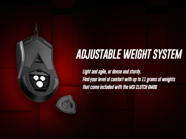 msi clutch gm08 gaming mouse