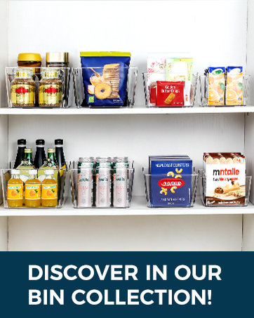 clear pantry storage bins