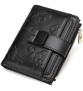 yiijay Small Womens Wallet Flora RFID Blocking Vegan Leather Bifold Compact Slim Thin Credit Card...