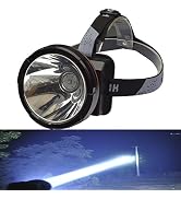 ODEAR Super Bright Headlamp Rechargeable LED Spotlight with Battery Powered Headlight for Garden ...
