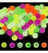 CCINEE 72PCS Halloween Bouncing Ball,Glow in Dark Bouncy Balls Toys for Kids Halloween Party Deco...