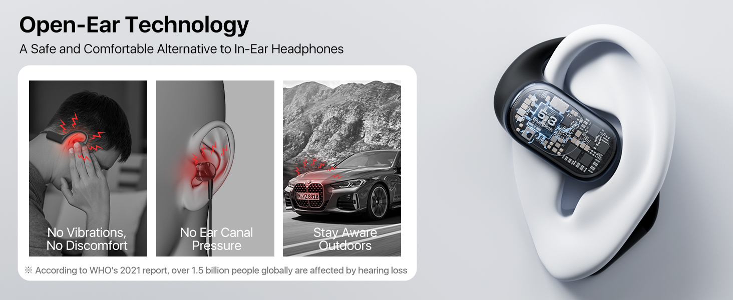 open ear earbuds wireless bluetooth