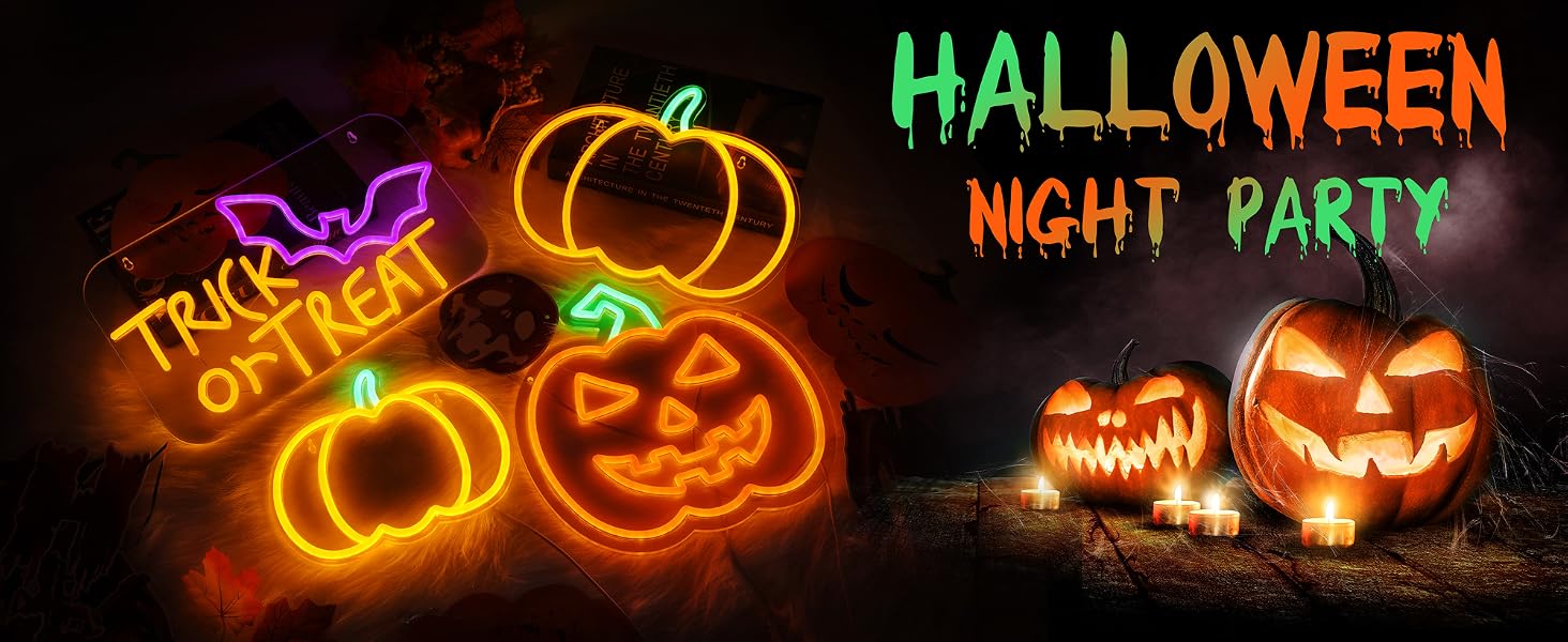 Halloween neon sign